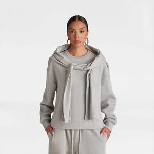 KBB by KAHLANA Womens Long Sleeve 'The Double Layer Crewneck Sweatshirt' XXL NWT